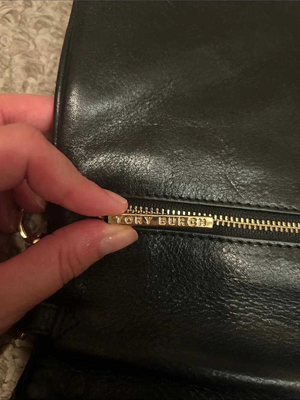 Tory Burch Black Leather Bag